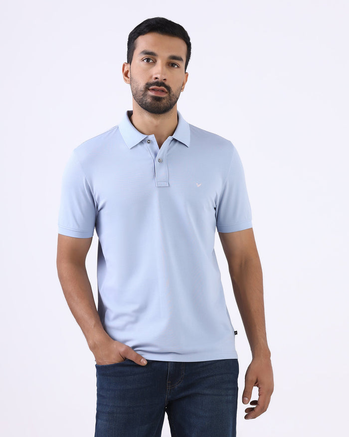 Sky Blue Must Haves Solid Polo - Yukii
