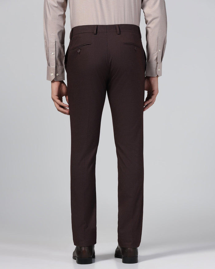 Slim Fit B-91 Formal Wine Textured Trouser - Ford