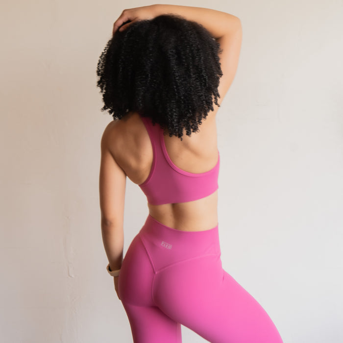 Magenta Haze SmoothSculpt Sage Racerback Sports Bra by FLEO - 8