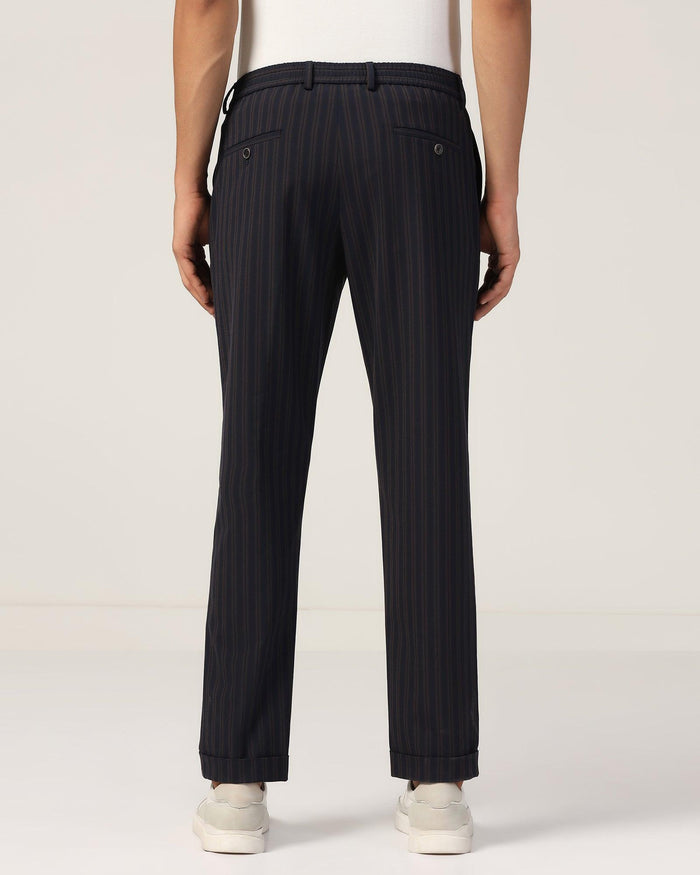 Sneaker Fit Brown Stripe Pant - Polo