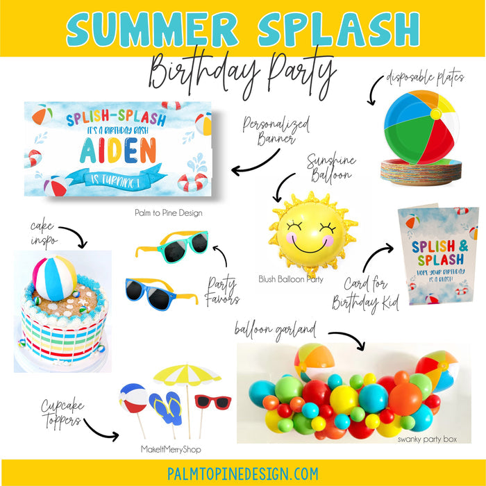 Summer Beach Ball Birthday Inspiration Party Ideas
