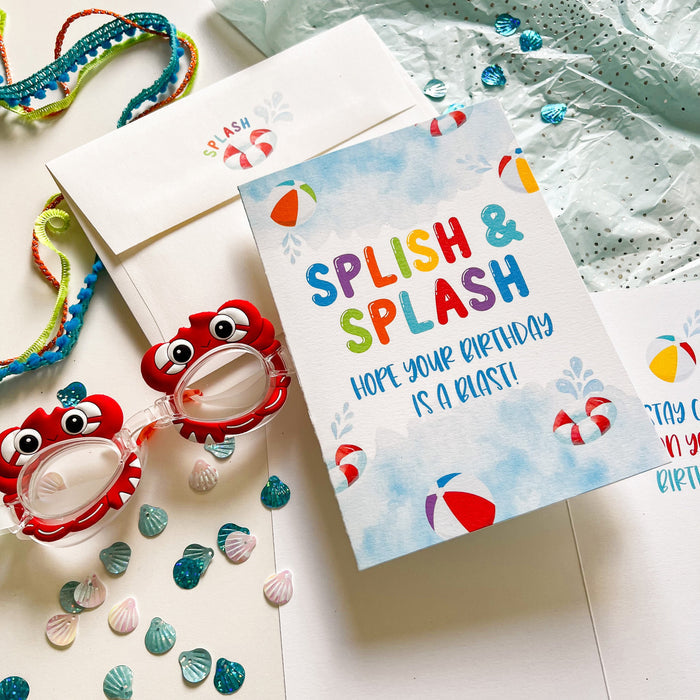 Splish Splash Kids Birthday Card