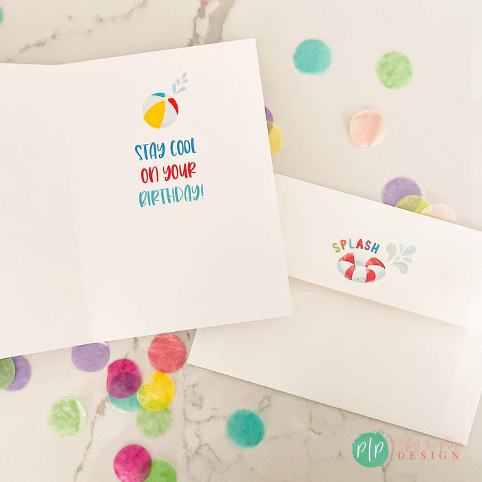 Splish Splash Kids Birthday Card