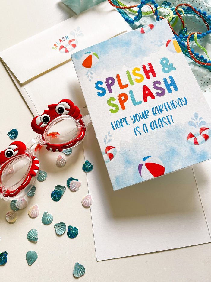 Splish Splash Kids Birthday Card