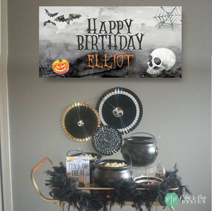 Halloween Birthday Banner