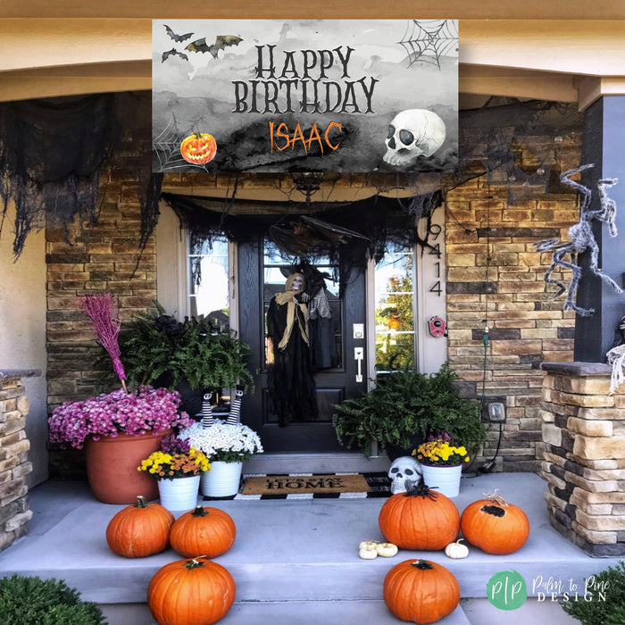 Halloween Birthday Banner