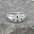 Sterling Silver Claddagh Wishbone Ring