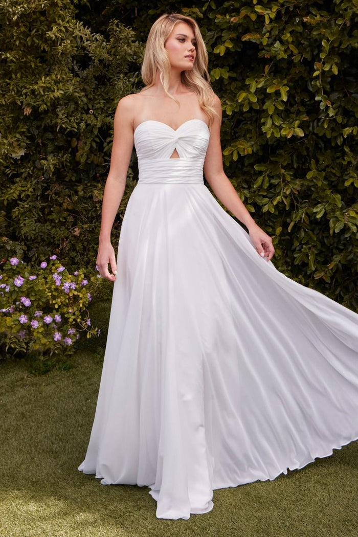 Strapless Sweetheart A-Line Bridal Gown by Cinderella Divine 7435W