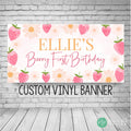 Strawberry Daisy Birthday Banner