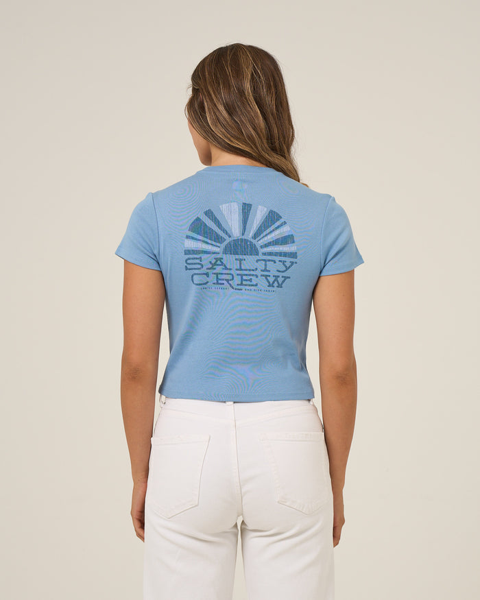 Sunshine Baby Tee - Ash Blue