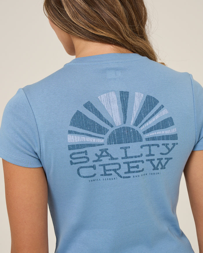 Sunshine Baby Tee - Ash Blue