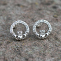 Swarovski Crystal Claddagh Earrings