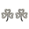 Swarovski Crystals Shamrock Earrings