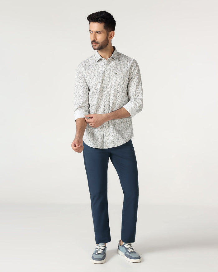 Teal Textured Khakis - Segyo