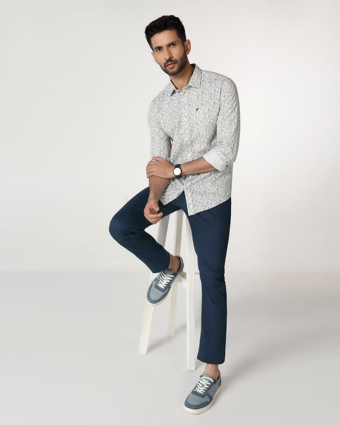 Teal Textured Khakis - Segyo