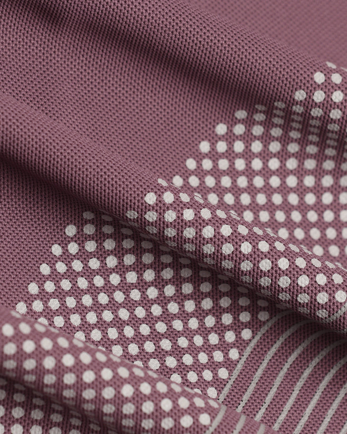 TechPro Polo Mauve Printed T-Shirt - Walk