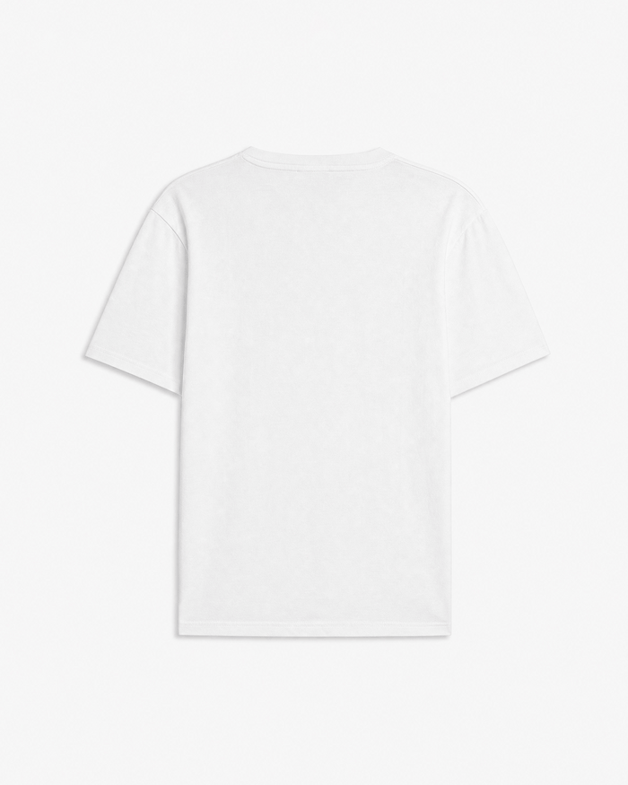 The Forever T-shirt in white — back view showing the classic silhouette