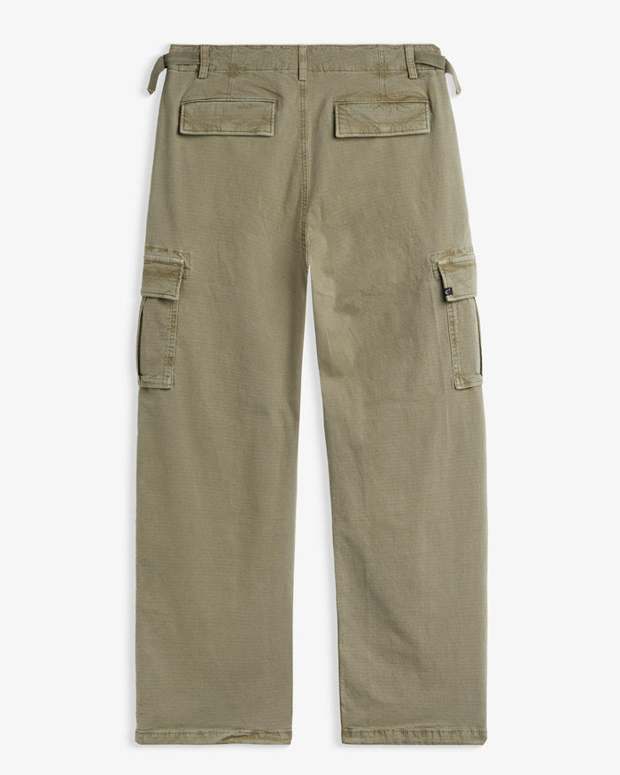 The Monterrey Cargo Pant in light khaki — back view showing cargo and rear flap pockets
