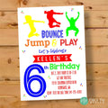 Jump Birthday Invitation