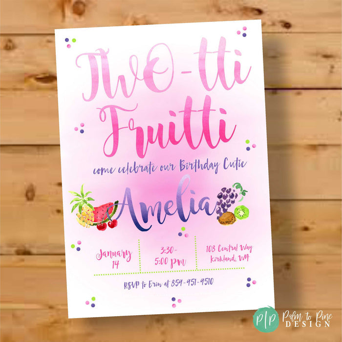 Personalized Tutti Frutti Party