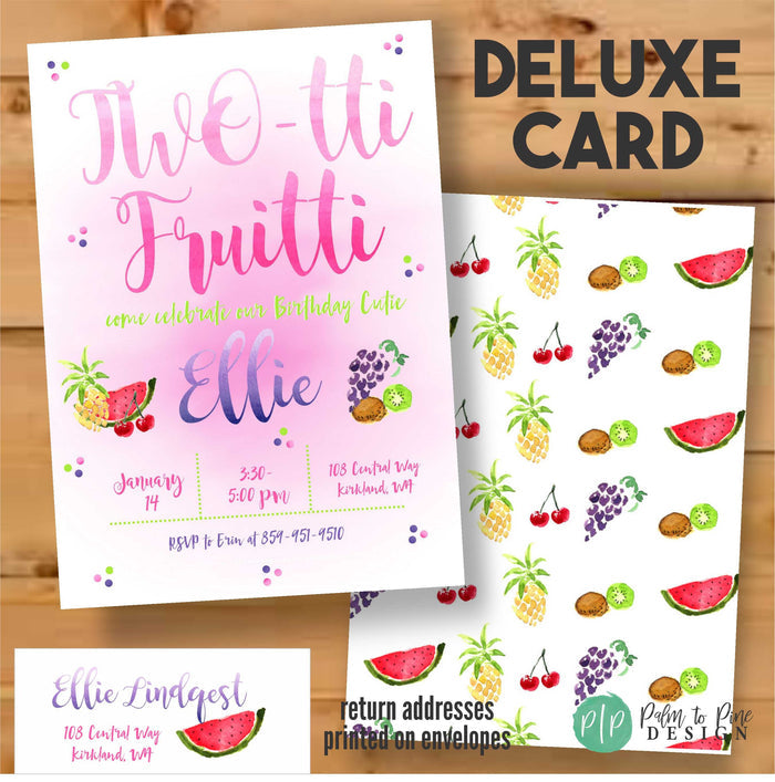 Personalized Tutti Frutti Party