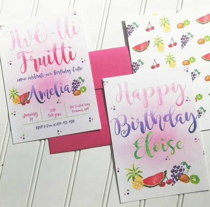 Personalized Tutti Frutti Party