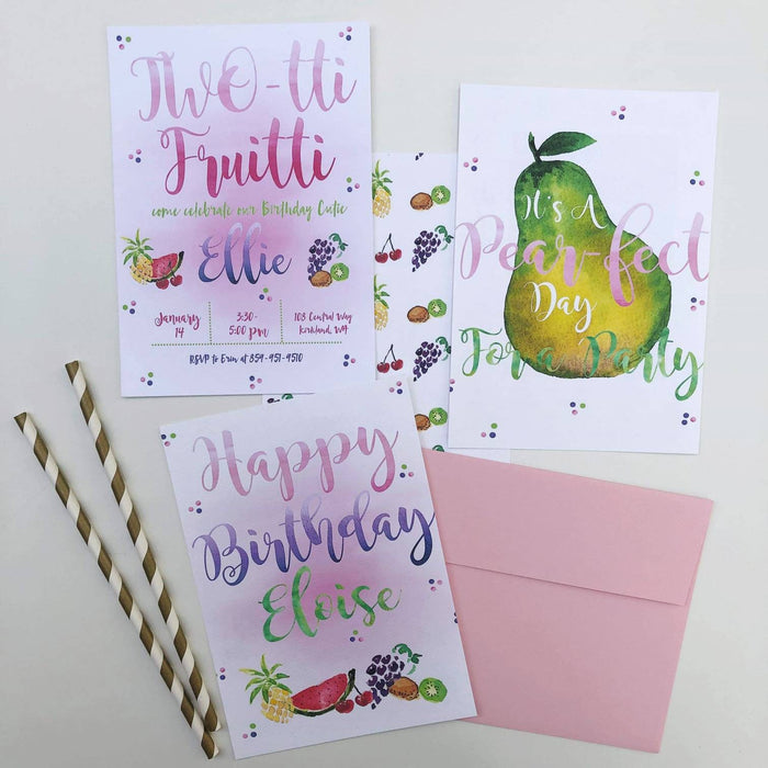 Personalized Tutti Frutti Party