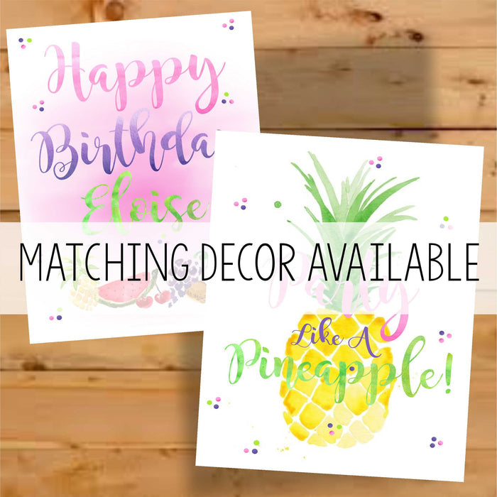 Personalized Tutti Frutti Party