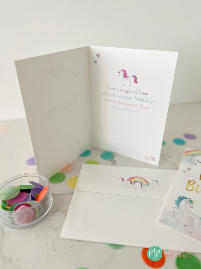 Unicorn Birthday Card