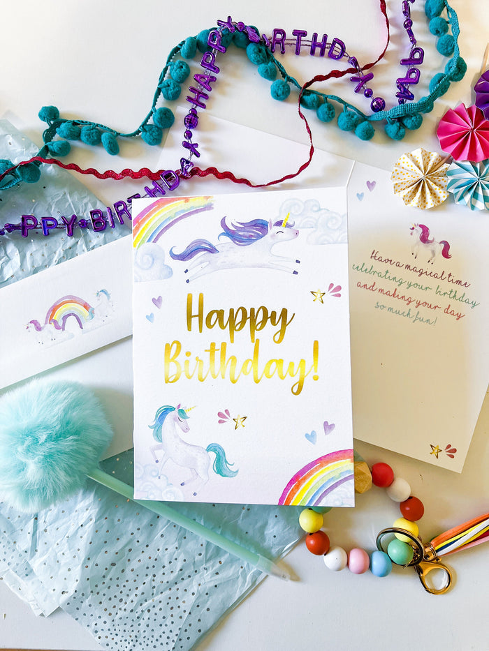 Unicorn Birthday Card