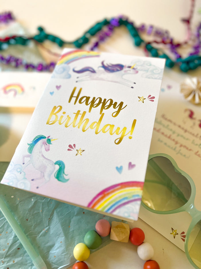 Unicorn Birthday Card