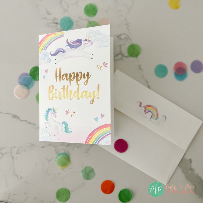 Unicorn Birthday Card