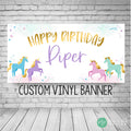 Unicorn Birthday Party Decorations Banner