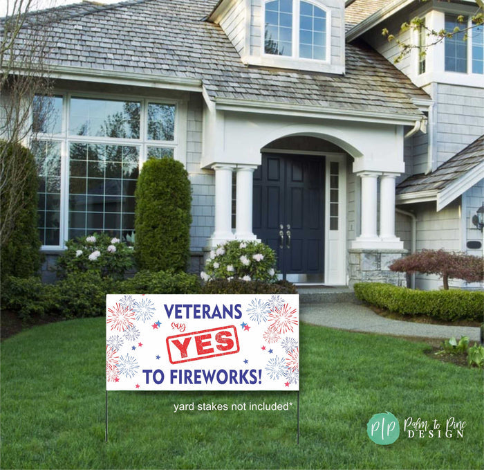 Veterans for Fireworks banner