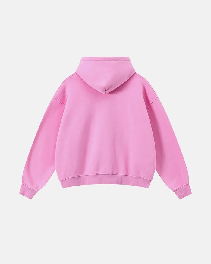 Vintage Washed Fleece Boxy Zip Hoodie | Inflation Streetwear