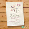 Vintage Wildflower First Birthday Invitation