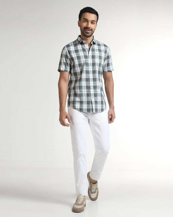 White Bleed Zero Slim Comfort Jeans - Rene