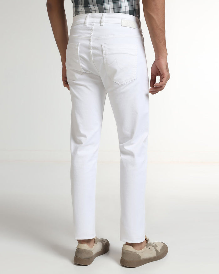 White Bleed Zero Slim Comfort Jeans - Rene