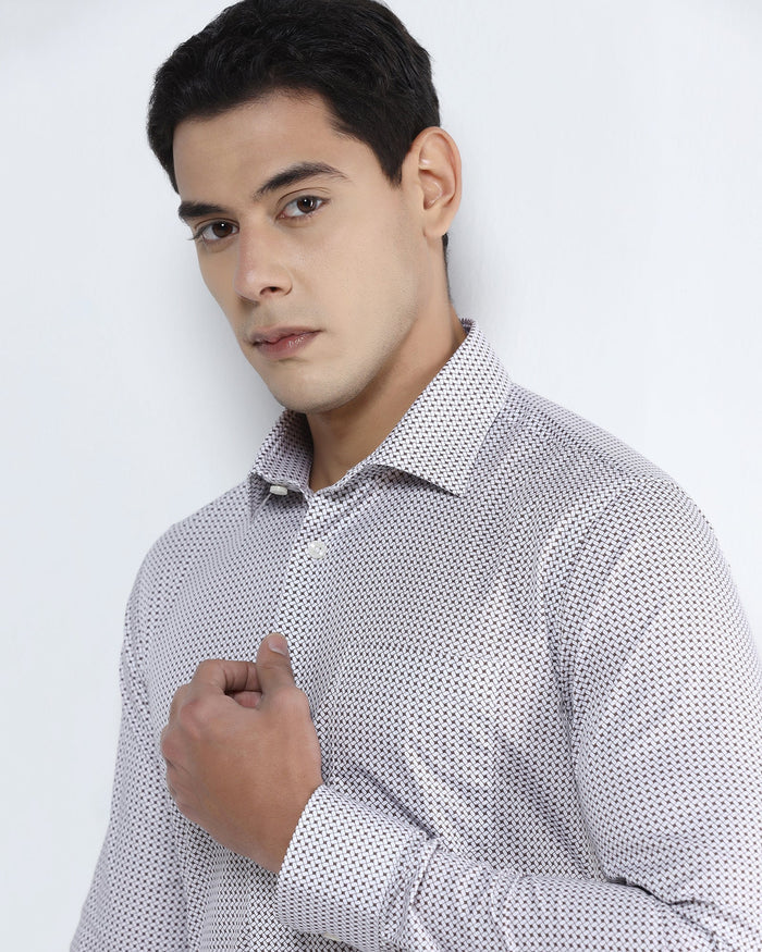 White Printed Shirt - Addo