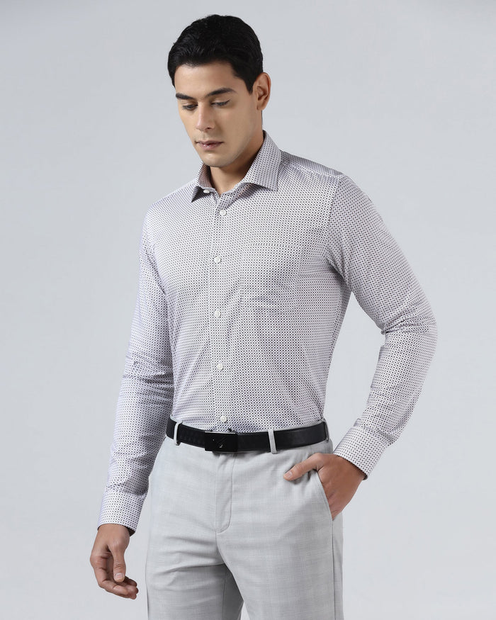 White Printed Shirt - Addo