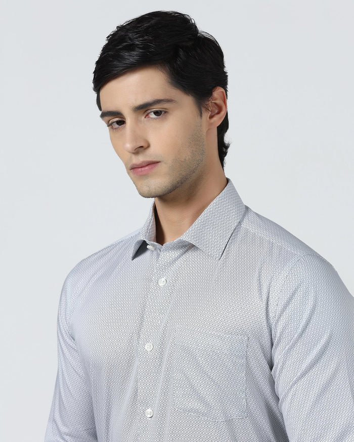 White Printed Shirt - Bylde