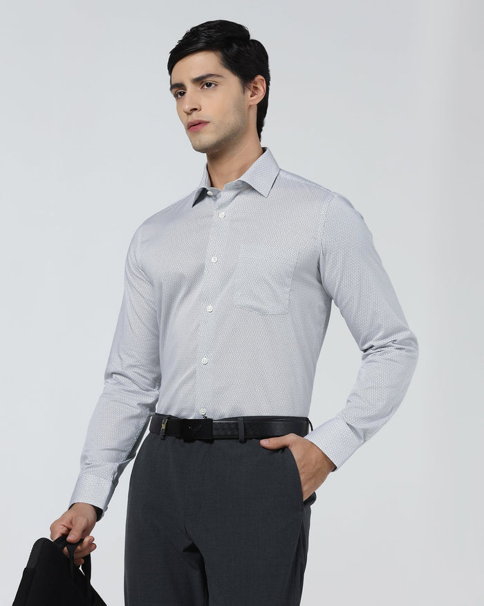 White Printed Shirt - Bylde