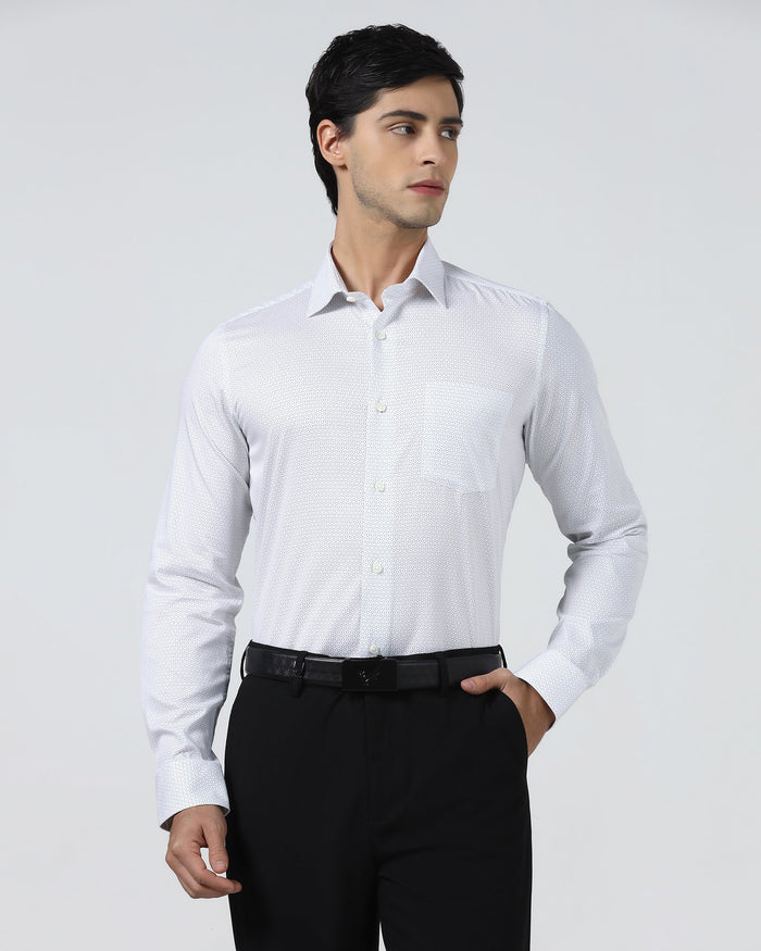 White Printed Shirt - Welkon