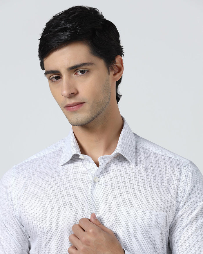 White Printed Shirt - Welkon