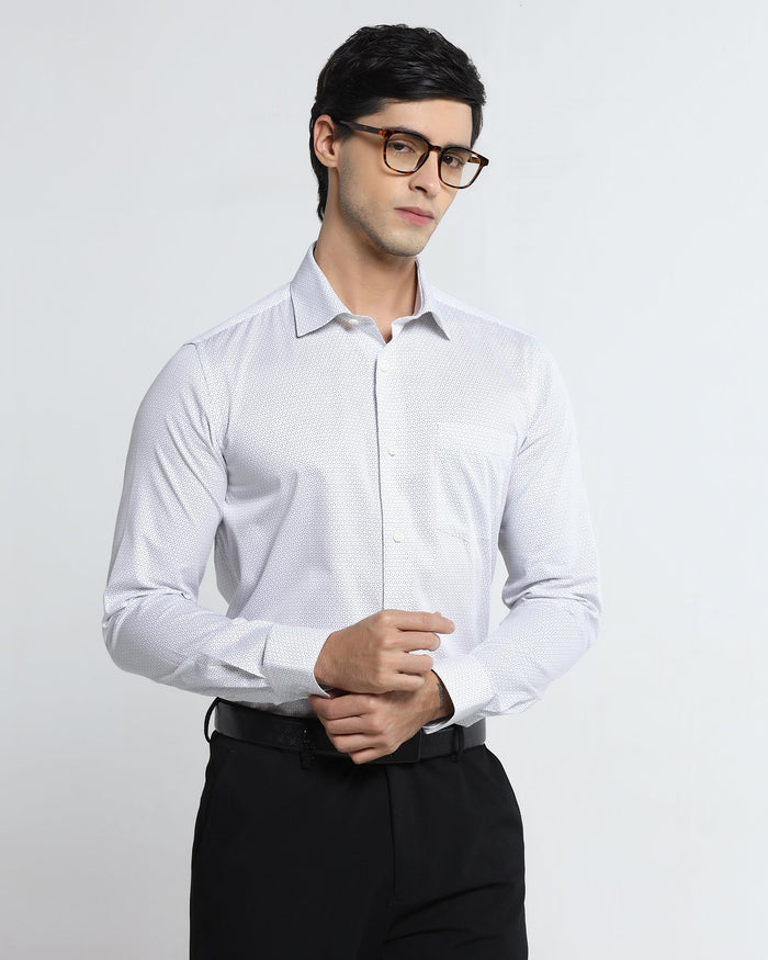 White Printed Shirt - Welkon