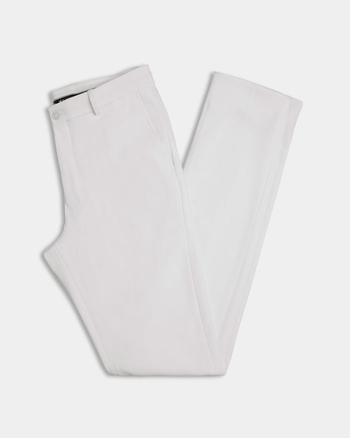 White Textured Trouser - Jona