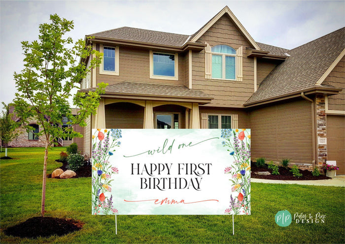 Wildflower Birthday Banner