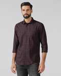 Wine Check Shirt - Bimer