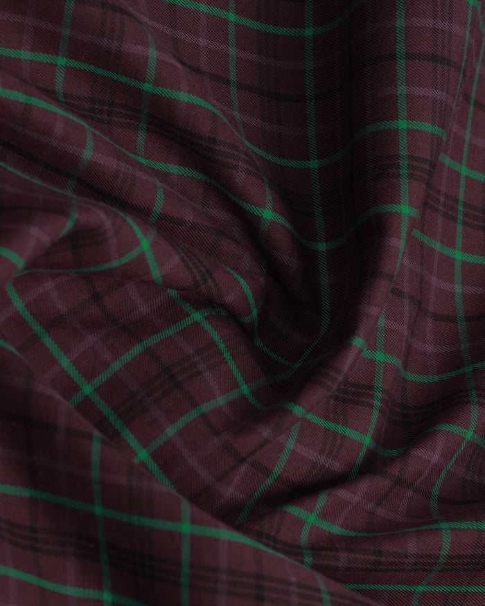 Wine Check Shirt - Bimer