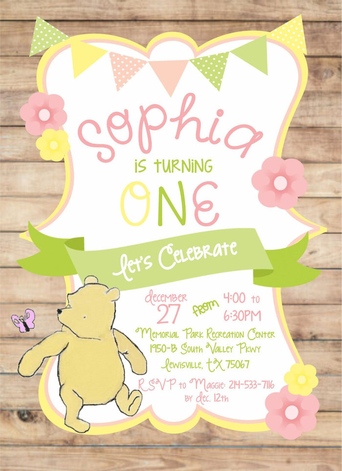 Winnie the Pooh Invitations